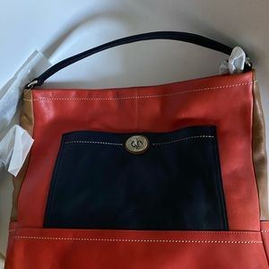 COACH Very BONNIE CASHIN style Park Colorblock Leather Hobo Crossbody NWOT  AUTH